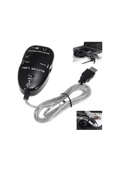 Usb Gitar Guitar Link Kablosu Kolay Kurulum 1 Metre