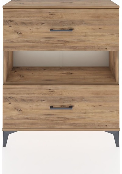 Arges Şifonyer Tek Raflı 2 Çekmeceli 88x30x106 Çam-çam Atlas Çam