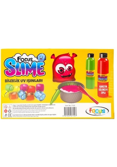 Slime Deney Seti Ve Uv Işınlı Bileklik