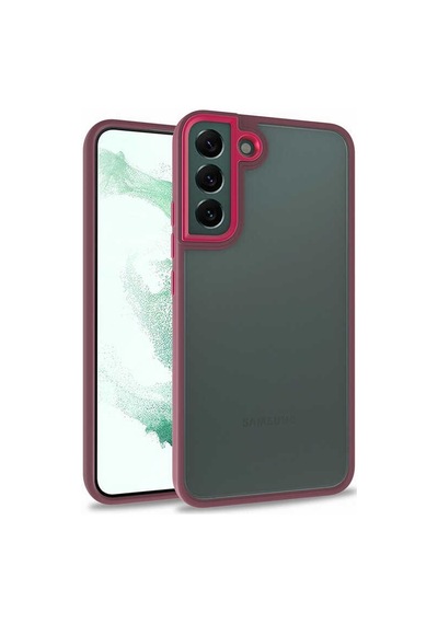 Lexroo Samsung Galaxy Uyumlu S22 Plus Kılıf Flora Kılıf - Kırmızı