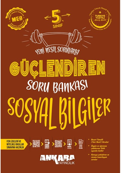 Ankara Yayıncılık 5.sınıf Güçlendiren Sosyal Bilgiler Soru Bankası
