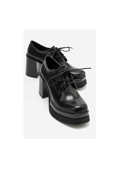 Luvi Shoes Odette Siyah Mat Rugan Platformlu Blok Topuklu Kadın Ayakkabı Luvi Shoes Odette Siyah Mat Rugan Platformlu Blok Topuklu Kadın Ayakkabı