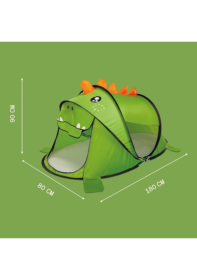 Dinozor Çocuk Oyun Çadırı - Muhteşem Seri - Otomatik Kolay Kurulum Yeşil Oyun Evi Çocuk Oyun Çadırı