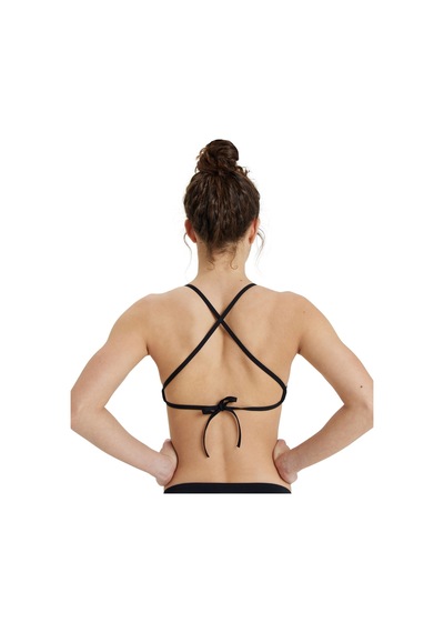 Arena Bikini Üst Siyah Women's Team Swım Top Tıe Back Solıd 004768550 Yzm Uk Beden Siyah