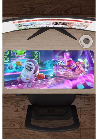 Fall Guys Kaymaz Dikişli Kauçuk Oyuncu Mousepad V1 - 70x30 Xl Gaming Mouse Pad Fare Altlığı