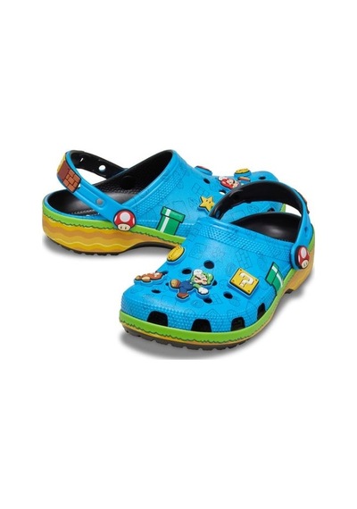 Crocs Super Mario Core Cls Clg K Çocuk Terlik-33683 Mavi