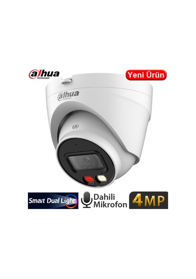 Buradabulabilirsin Dahua Ipc-hdw1431v-sa, 4mpix, 2,8mm Lens, H265+, 30mt Gece Görüşü, Mikrofonlu, Poe Dome Ip Kamera Nl