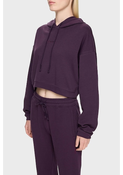Les Benjamins Bayan Sweat Lb24fwessfuhd-303 Mor Mor