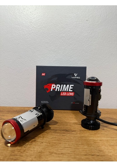 H4 Mercekli Led Zenon Prime 60w Güç 23.000 Lümen Led Zenon Şimşek Etkili 12-24v Uzun Ömürlü Güçlü Çizgisel Odak