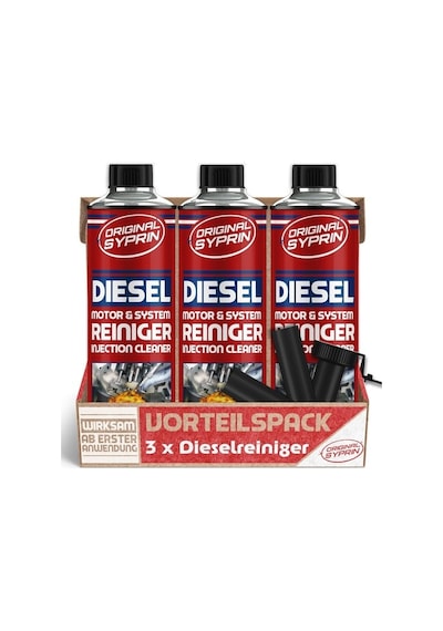 Syprin Dizel Sistem Temizleyici 3 X 500ml, Enjektör Ve Dpf Uyumlu, Motor Performansını Artırır - Yakıt Katkısı