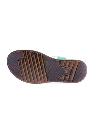 Dgn 300-23y Kadin Çapraz Bantli Cirtli Sandalet 300-2132-R13505 Gümüş - Yeşil