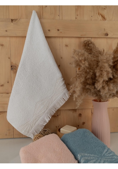 Pamuklu 3'lü 50x80 Cm Renkli Bohem Detaylı Havlu Seti Baveno Renkli