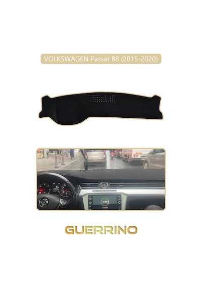 Volkswagen Passat B 8 2015-2020 Torpido Koruma Halısı Bej Kenar