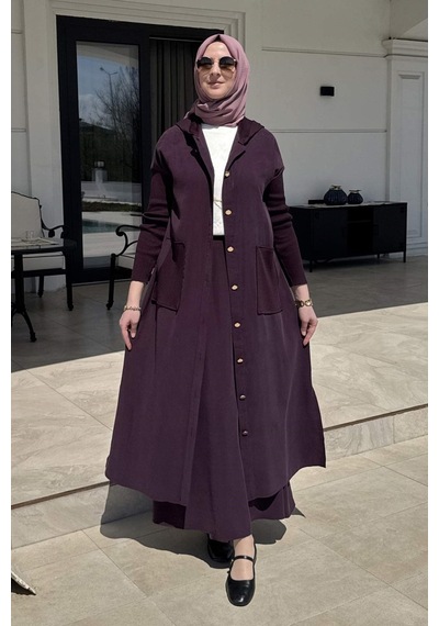 Rabia Şamlı Ada Modal Kap Mürdüm Çok Renkli