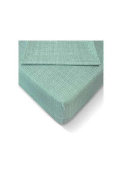 Ranforce 100x200 Cm Lastikli Çarşaf Seti - Mint At7602 Çok Renkli