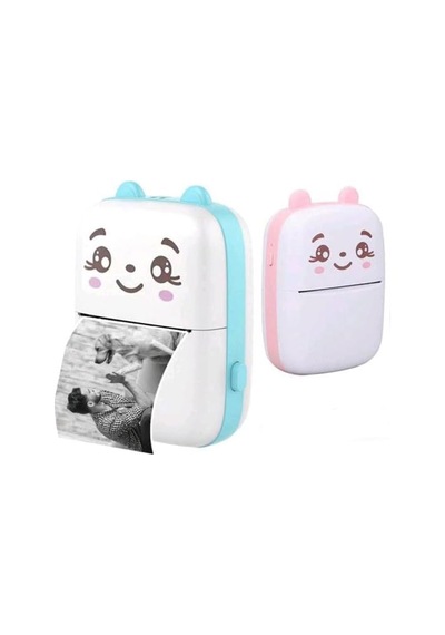 Mini Termal Etiket Yazıcı Taşınabilir Cep Yazıcı Bluetooth Kablosuz Etiket & Fotoğraf Yazıcı Çocuklar İçin S