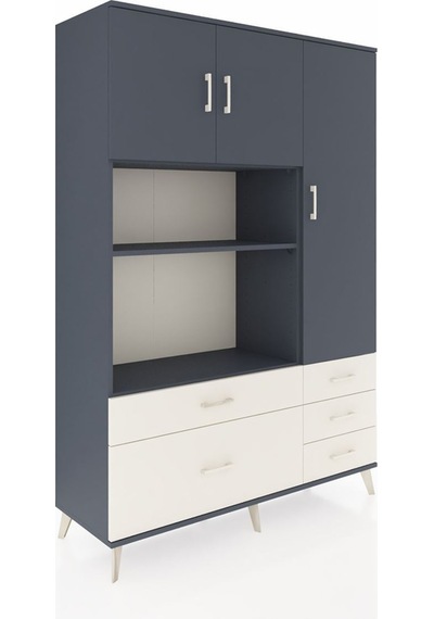 Hyperion Dolap 7 Raflı 5 Çekmeceli 3 Kapaklı 132x44x195 Antrasit-antrasit/aytaşı Antrasıt/aytası Hyperion Dolap 7 Raflı 5 Çekmeceli 3 Kapaklı 132x44x195 Antrasit-antrasit/aytaşı Antrasıt/aytası