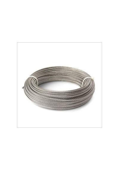 Krom Çelik Halat 7X19 6 Mm 20 Metre