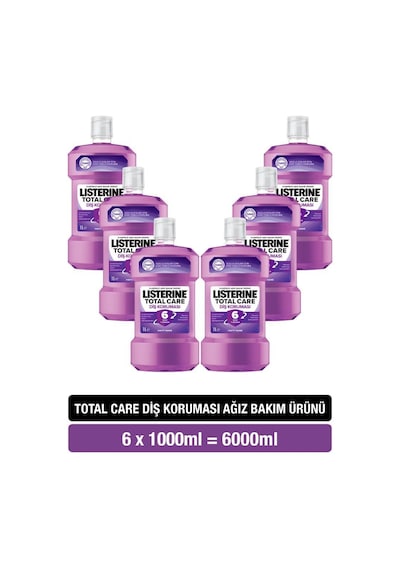 Listerine Total Care Ağız Bakım Suyu 1000 Ml X6
