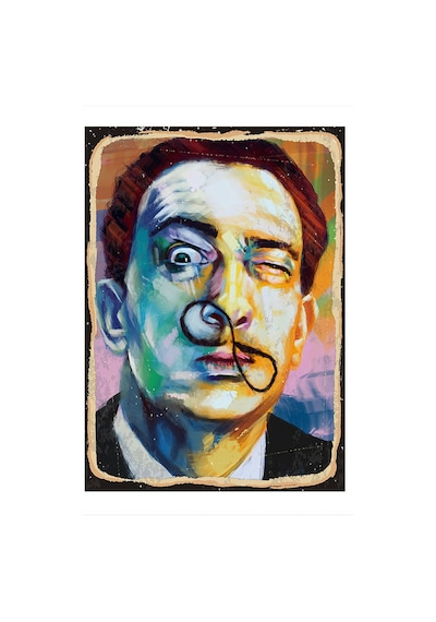 Bedeko Salvador Dali Dekoratif Ahşap Tablo 25 Cm X 35 Cm