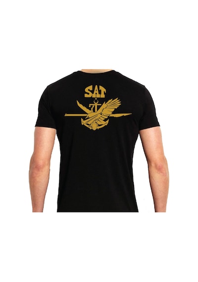 Alfa Giyim Sat Baskılı Tişört Siyah