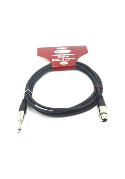 İmece Mmc3Xp Bk Mikrofon Kablosu Çivi 3 Metre Siyah