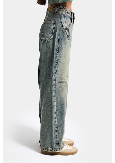 it's basic Kadın T.kot Rengi 4w5-85 Barrel Fit Cep Detaylı %100 Koton Tasarım Denim Jean