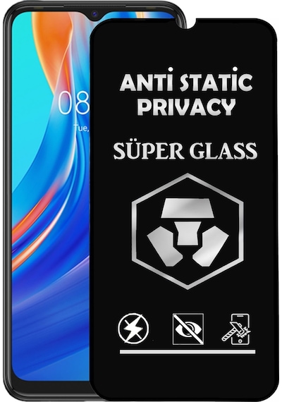 Tecno Spark 7t Tam Kaplayan Anti Statik Hayalet Süper Temperli Cam Ekran Koruyucu
