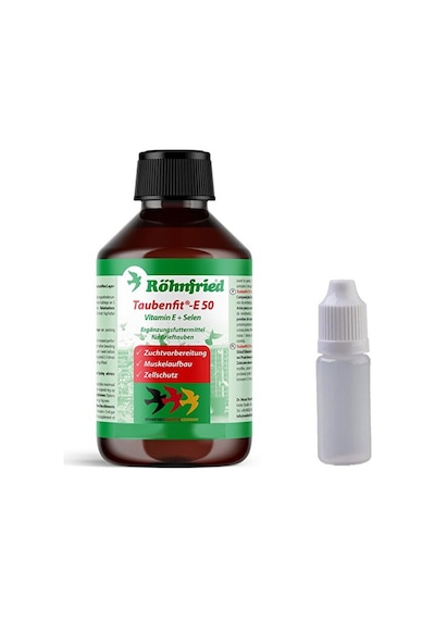 Taubenfit E-50 Selenyum Kafes Kuşu Üreme Vitamini Takviyesi 20 Ml