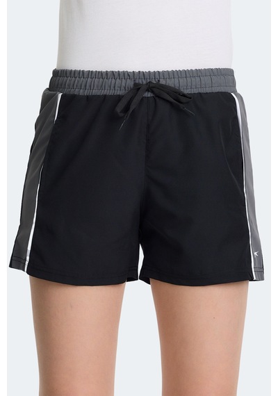 Slazenger Radek In Kadın Cepli Deniz Şortu Siyah Mayo Siyah