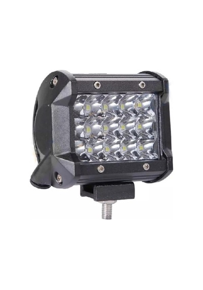Şüscaroto Aksesuar Off Road Led Lamba Delici Beyaz Kare Sis Farı Projektör 45w 12 Led Metal Çalışma Lambası 1 Ad
