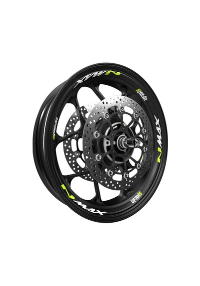 Yamaha Nmax Jant Sticker Florasan Sarı