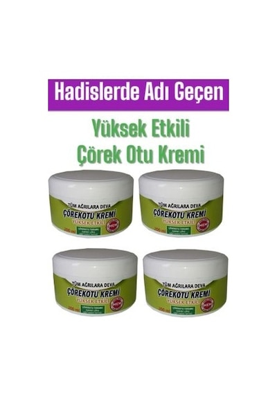 Çörek Otu Kremi 200 Ml Sızılarınız Için Yüksek Etkili Formül X 4 Adet
