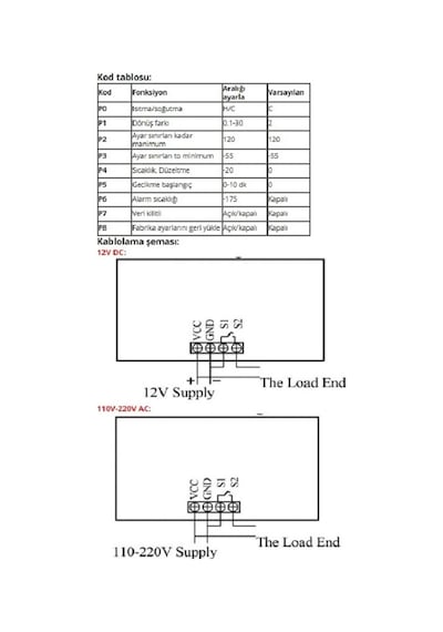 W3230 12v Dijital Termostat Kuluçka Makinalarına Uygun Hassas