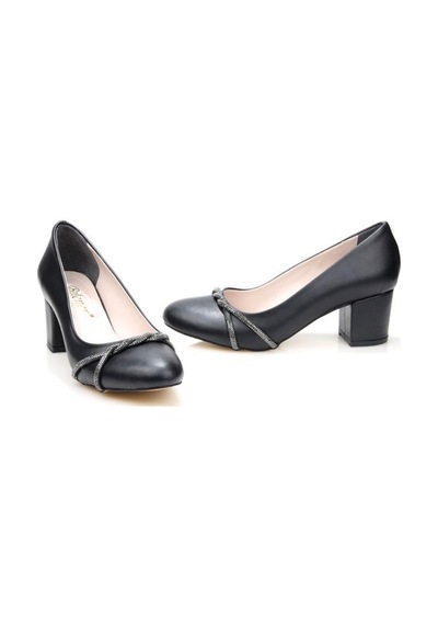 Papuçcity Blnr 03164 5,5 Cm Topuklu Kadın Stiletto Ayakkabı siyah