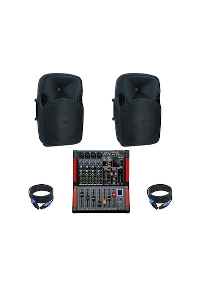 Dj Pro Hazır 1200 Watt Pasif Ses Sistemi Paket-4