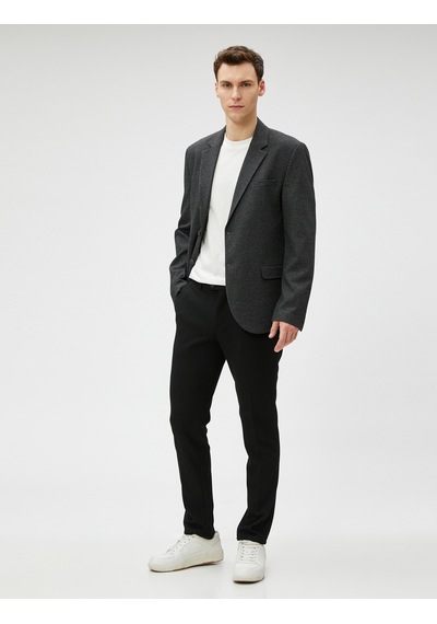 Koton Blazer Ceket Düğmeli Dikiş Detaylı Cepli Antrasit Desenli 3wam50033hw 3WAM50033HW9D3 Antrasit Koton Blazer Ceket Düğmeli Dikiş Detaylı Cepli Antrasit Desenli 3wam50033hw 3WAM50033HW9D3 Antrasit