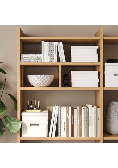 Ikea Fjäderharv Kapaklı Kutu, Beyaz, 25x35x8 Cm