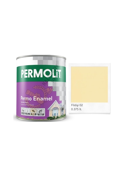 Permolit Enamel Sentetik Yağlı Boya Fildişi 0.375 Lt. 350 ML