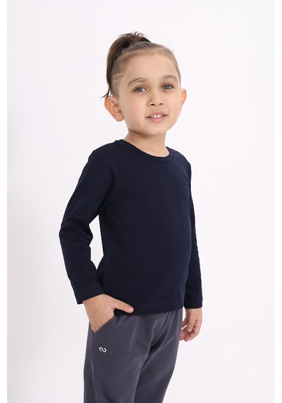 Toontoy Kids Toontoy Unisex Çocuk Tişört Lacivert