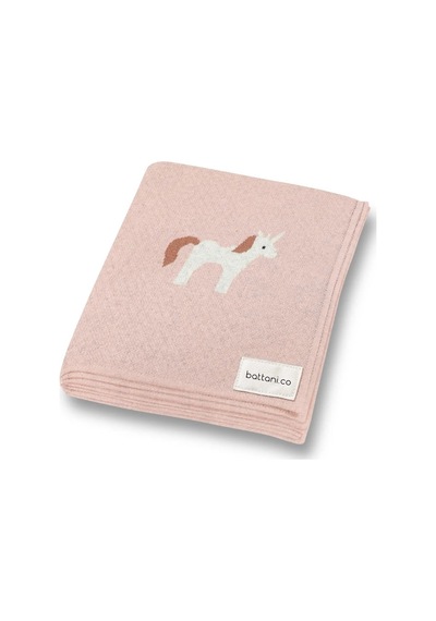 Kız Ve Erkek Bebek Için Triko Örgü Bebek Battaniyesi 90cm X110cm Unicorn Pembe Pembe3 Pembe3
