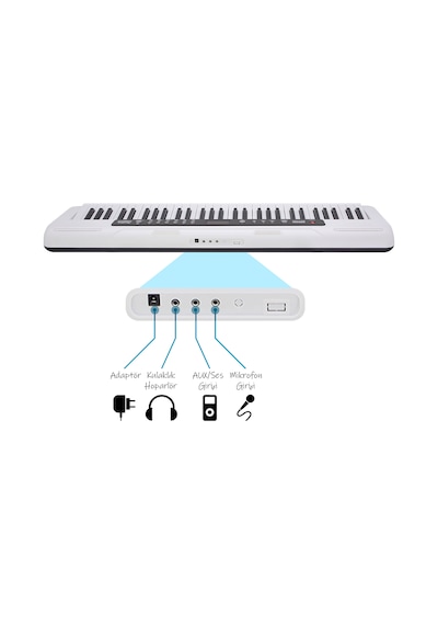 Jwin CTK-3000WH 61 Tuş Hassasiyetli Org (5 Oktav)