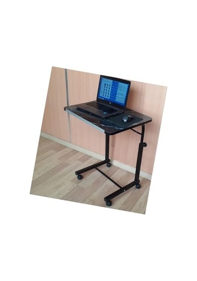 Tekerlekli Laptop Bilgisayar Çalışma Masası Eğim Yükseklik Ayarlı Akrobat Koltuk Sehpası