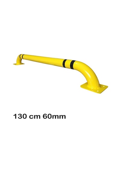 Otopark Ayırıcı Otopark Ayırma Araç Stoperi Yaslama Demiri Bariyeri 130cm Ø60mm 2mm