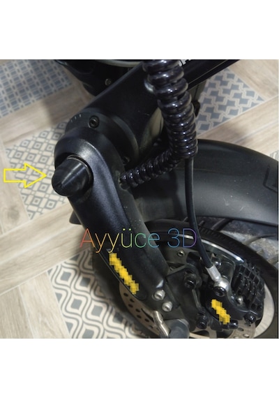 Ayyüce 3D, DUALTRON Elektrikli Scooter İçin Vida Kapağı 7 Adet Siyah