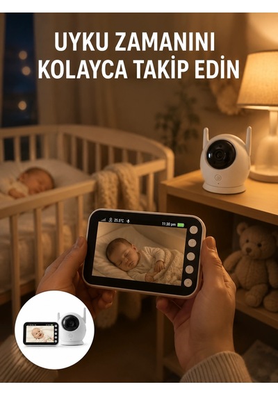 Gece Görüşlü Hareket Takipli Bebek Kamera Sistemi Yeni Nesil Belirtilmemiş