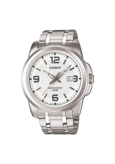 Casio Ltp-v001d-7budf-mtp-1314d-7avdf Çift Kol Saati Seti Metal Kordon Gri