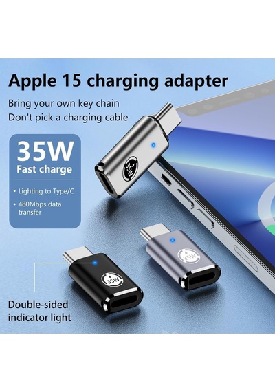 Usb C - Adaptörü, 3'lü Paket Hızlı Şarj Dönüştürücü, Type-c Cihazlar İçin 35w Kulaklık Adaptörü