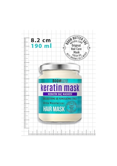 Güçlendirici & Onarıcı Keratin Saç Maskesi, Kırılma Karşıtı & Yoğun Besleyici, Yıpranmı