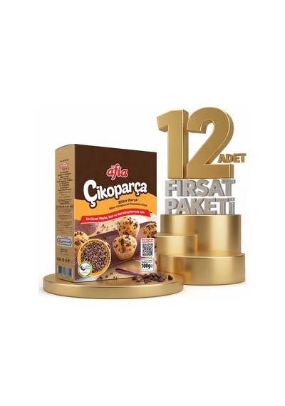 Afia Çikoparça Bitter Parça Çikolata 12x100 Gr